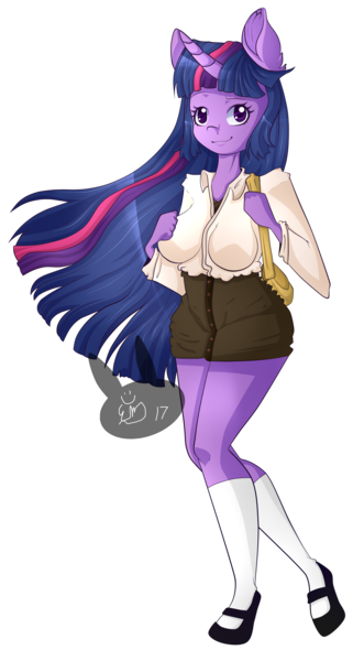 Size: 3205x6000 | Tagged: safe, artist:siena1923, derpibooru import, twilight sparkle, anthro, plantigrade anthro, simple background, solo, transparent background