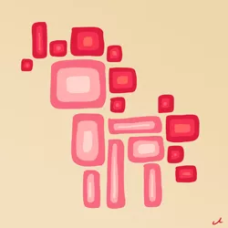 Size: 2400x2400 | Tagged: abstract, artist:docwario, cubism, derpibooru import, modern art, pinkie pie, safe, simple background, solo