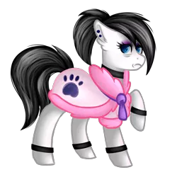 Size: 4200x4200 | Tagged: safe, artist:blocksy-art, derpibooru import, oc, unofficial characters only, earth pony, pony, absurd resolution, bags under eyes, clothes, female, mare, paw prints, raised hoof, robe, simple background, solo, transparent background