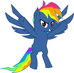 Size: 5069x5012 | Tagged: safe, artist:jhayarr23, derpibooru import, rainbow dash, pegasus, pony, secrets and pies, absurd resolution, adorapiehater, cute, evil pie hater dash, female, hugs needed, majestic, mare, simple background, smiling, solo, transparent background, vector