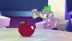 Size: 1280x720 | Tagged: all bottled up, apple, archie andrews, archie comics, comic book, curled toes, derpibooru import, dragon, food, jughead, male, parody, safe, screencap, solo, spike