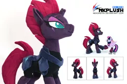 Size: 5184x3456 | Tagged: safe, artist:nekokevin, derpibooru import, tempest shadow, twilight sparkle, twilight sparkle (alicorn), alicorn, pony, unicorn, my little pony: the movie, 4de, absurd resolution, broken horn, eye scar, irl, photo, plushie, scar