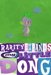 Size: 1340x1962 | Tagged: caption, crystallized, crystal pony, derpibooru import, dragon, edit, edited screencap, expand dong, exploitable meme, gameloft, image macro, implied erection, male, meme, screencap, solo, spike, suggestive