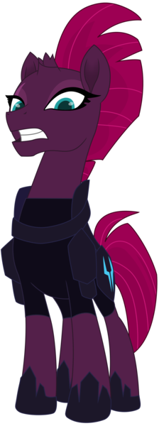 Size: 1664x4460 | Tagged: safe, artist:ejlightning007arts, derpibooru import, tempest shadow, pony, unicorn, my little pony: the movie, absurd resolution, armor, broken horn, eye scar, female, mare, open mouth, open up your eyes, scar, simple background, solo, transparent background, vector