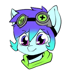 Size: 1700x1700 | Tagged: safe, artist:squishy-kenji, derpibooru import, oc, oc:raven mcchippy, unofficial characters only, earth pony, pony, goggles, solo