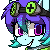 Size: 50x50 | Tagged: safe, artist:shinodage, derpibooru import, oc, oc:raven mcchippy, unofficial characters only, ahegao, animated, blushing, floppy ears, gif, icon, open mouth, pixel art, solo