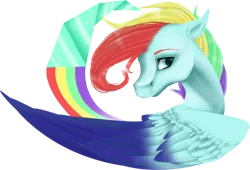Size: 2965x2013 | Tagged: safe, artist:oneiria-fylakas, derpibooru import, oc, oc:midnight prism, unofficial characters only, pegasus, pony, bust, female, high res, mare, portrait, simple background, solo, transparent background