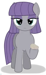 Size: 695x1140 | Tagged: safe, artist:sutekh94, deleted from derpibooru, derpibooru import, maud pie, earth pony, pony, female, looking at you, mare, raised hoof, simple background, solo, transparent background