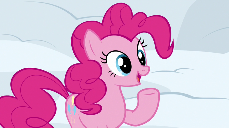 Size: 1280x720 | Tagged: safe, derpibooru import, screencap, pinkie pie, pony, not asking for trouble, cute, snow, solo