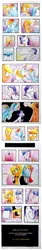 Size: 809x4768 | Tagged: safe, artist:mustachedbain, derpibooru import, applejack, ponyacci, rainbow dash, rarity, twilight sparkle, twilight sparkle (alicorn), alicorn, earth pony, pegasus, pony, unicorn, accent, applejack also dresses in style, bow, clothes, clown nose, comic, comic strip, couch, darling, dress, engrish, fainting couch, female, forced makeover, glowing horn, hair bow, horn, insanity, levitation, magic, magic aura, makeover, mane bow, mare, prank, rainbow dash always dresses in style, rarisnap, sugarcube, telekinesis
