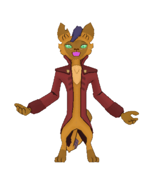 Size: 640x772 | Tagged: abyssinian, anthro, capper dapperpaws, clothes, coat, derpibooru import, digitigrade anthro, gameloft, my little pony: the movie, open arms, safe, screencap, simple background, solo, transparent background