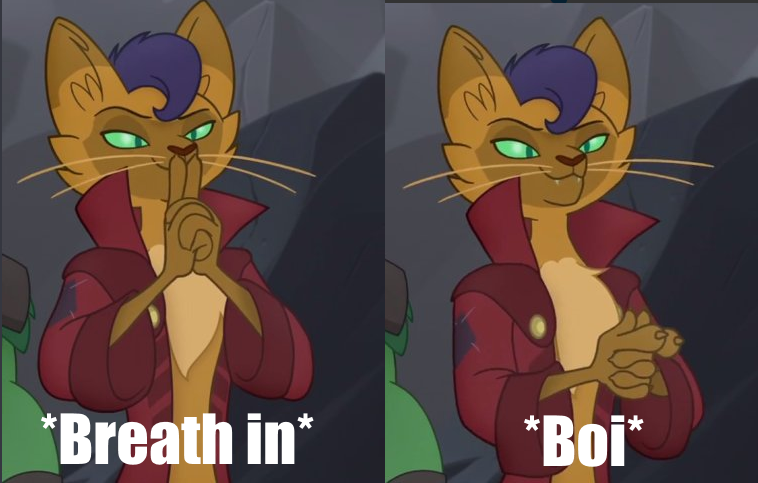 Size: 758x483 | Tagged: abyssinian, anthro, boi, capper dapperpaws, cat, derpibooru import, exploitable meme, image macro, meme, my little pony: the movie, safe, screencap