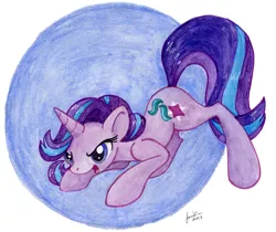 Size: 886x743 | Tagged: safe, artist:jenkiwi, derpibooru import, starlight glimmer, pony, unicorn, solo, traditional art