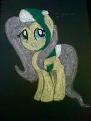 Size: 1200x1600 | Tagged: safe, artist:beetrue, derpibooru import, fluttershy, pony, food, solo, sushi, traditional art