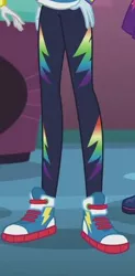 Size: 259x528 | Tagged: safe, derpibooru import, screencap, rainbow dash, a fine line, equestria girls, equestria girls series, clothes, converse, legs, pants, pictures of legs, shoes, sneakers