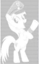 Size: 614x1010 | Tagged: ascii, computer, derpibooru import, hat, heil, monochrome, oc, oc:aryanne, print, safe, symbol, unofficial characters only