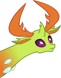 Size: 1798x2287 | Tagged: artist:cinderfall, bust, changedling, changeling, derpibooru import, king thorax, long neck, portrait, reaction image, safe, simple background, solo, thorax, transparent background, triple threat, vector