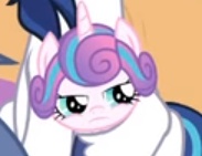 Size: 183x141 | Tagged: cropped, derpibooru import, edit, edited screencap, father and daughter, female, flurry heart is not amused, male, once upon a zeppelin, princess flurry heart, safe, screencap, shining armor, solo focus, unamused