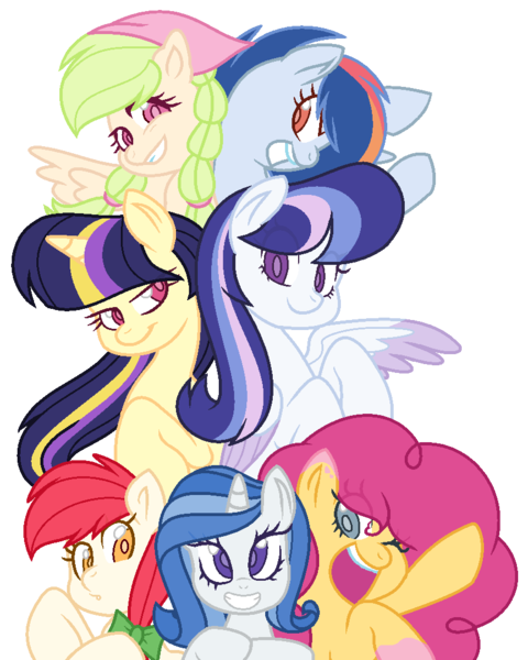 Size: 852x1064 | Tagged: safe, artist:cutiesparkle, derpibooru import, oc, oc:astral glow, oc:cherry changa, oc:floral daise, oc:red gala, oc:shimmering radiance, oc:solar dawn, oc:spectrum blaze, unofficial characters only, earth pony, pegasus, pony, unicorn, adopted offspring, base used, female, mare, offspring, parent:applejack, parent:cheese sandwich, parent:fancypants, parent:flash sentry, parent:flim, parent:fluttershy, parent:pinkie pie, parent:rainbow dash, parent:rarity, parent:soarin', parent:twilight sparkle, parents:cheesepie, parents:flashlight, parents:flimjack, parents:raripants, parents:soarindash