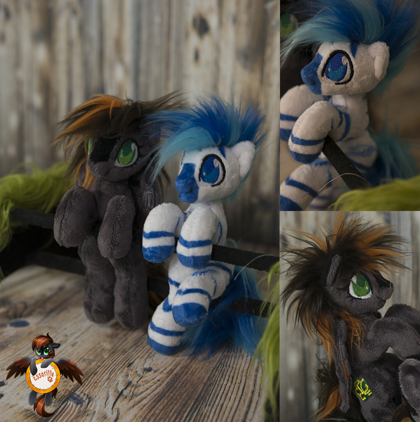 Size: 996x1000 | Tagged: safe, artist:essorille, derpibooru import, oc, oc:acid, oc:cebrastian, unofficial characters only, pony, zebra, female, irl, male, mare, photo, plushie, stallion, zebra oc