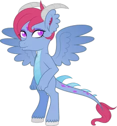 Size: 2810x2998 | Tagged: artist:jitterbases, derpibooru import, dragon, female, high res, oc, oc:ramona, offspring, parent:princess ember, safe, simple background, solo, transparent background, unofficial characters only