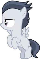 Size: 3001x4336 | Tagged: safe, artist:cloudyglow, derpibooru import, rumble, pegasus, pony, marks and recreation, .ai available, absurd resolution, colt, flying, male, simple background, solo, transparent background, vector