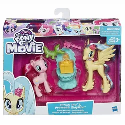 Size: 1280x1280 | Tagged: safe, derpibooru import, gummy, pinkie pie, princess skystar, alligator, classical hippogriff, earth pony, hippogriff, pony, my little pony: the movie, female, mare, merchandise, toy, trio