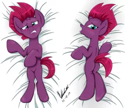 Size: 6000x5184 | Tagged: safe, artist:viejillox64art, derpibooru import, fizzlepop berrytwist, tempest shadow, pony, my little pony: the movie, absurd resolution, body pillow, body pillow design, female, plot, sexy, solo, tempass