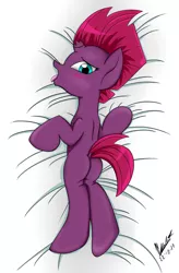 Size: 3400x5184 | Tagged: safe, artist:viejillox64art, derpibooru import, fizzlepop berrytwist, tempest shadow, pony, my little pony: the movie, body pillow, body pillow design, female, high res, plot, sexy, solo, tempass