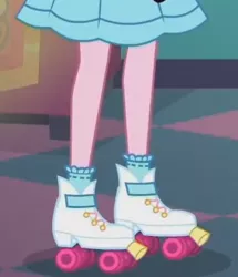 Size: 319x371 | Tagged: safe, derpibooru import, screencap, sunny sugarsocks, coinky-dink world, eqg summertime shorts, equestria girls, cropped, image, legs, pictures of legs, png, roller skates