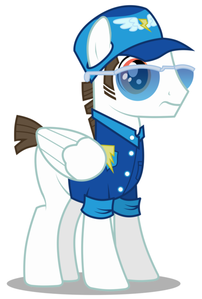 Size: 2028x3000 | Tagged: safe, artist:brony-works, derpibooru import, fast clip, manerick, pegasus, pony, wonderbolts academy, clothes, drill instructor, high res, male, missing cutie mark, simple background, solo, stallion, transparent background, vector, wrong eye color