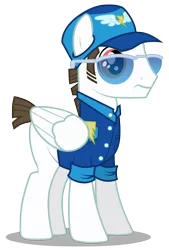 Size: 2028x3000 | Tagged: safe, artist:brony-works, derpibooru import, fast clip, manerick, pegasus, pony, wonderbolts academy, clothes, drill instructor, high res, male, missing cutie mark, simple background, solo, stallion, transparent background, vector, wrong eye color