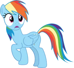 Size: 3683x3388 | Tagged: safe, artist:causenpc, derpibooru import, rainbow dash, pegasus, pony, secrets and pies, female, high res, mare, simple background, solo, transparent background, vector