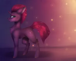 Size: 1000x800 | Tagged: safe, artist:jemmiej18, derpibooru import, tempest shadow, pony, unicorn, my little pony: the movie, blank flank, broken horn, eye scar, female, looking back, mare, scar, solo