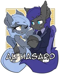 Size: 1701x2125 | Tagged: safe, artist:bbsartboutique, derpibooru import, oc, oc:au hasard, oc:panne, unofficial characters only, bat pony, badge, bat pony oc, con badge, pasard, simple background, transparent background