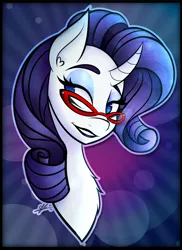 Size: 2400x3300 | Tagged: safe, artist:cosmicchrissy, derpibooru import, rarity, pony, unicorn, bust, chest fluff, curved horn, female, glasses, portrait, solo