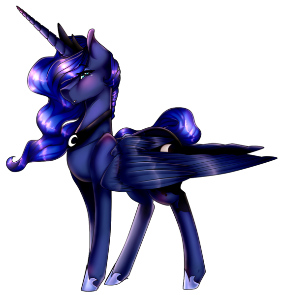 Size: 946x984 | Tagged: safe, artist:xxmissteaxx, derpibooru import, princess luna, alicorn, pony, female, mare, simple background, solo, transparent background