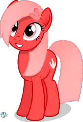 Size: 1800x2644 | Tagged: safe, artist:arifproject, derpibooru import, oc, oc:downvote, ponified, unofficial characters only, earth pony, pony, 2018 community collab, derpibooru, derpibooru community collaboration, cute, derpibooru ponified, meta, simple background, smiling, solo, transparent background, vector