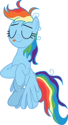 Size: 4613x8455 | Tagged: safe, artist:shutterflyeqd, derpibooru import, rainbow dash, secrets and pies, absurd resolution, eyes closed, messy mane, simple background, solo, tongue out, transparent background, vector