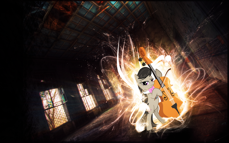 Size: 1920x1200 | Tagged: artist:moongazeponies, artist:vividkinz, bow, cello, derpibooru import, edit, empty, musical instrument, octavia melody, room, safe, solo, stock image, vector, wallpaper, wallpaper edit, window