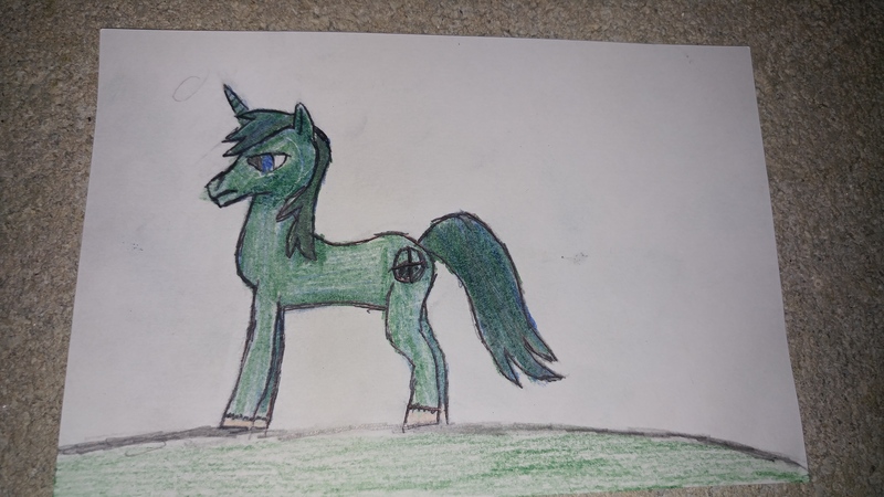 Size: 5312x2988 | Tagged: safe, artist:soulcreeper12, derpibooru import, oc, oc:scope sight, unofficial characters only, pony, unicorn, lidded eyes, pencil drawing, side view, sketch, solo, traditional art