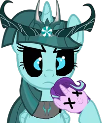 Size: 720x846 | Tagged: alicorn, dead, decapitated, derpibooru import, my little pony: the movie, oc, oc:peppermint freshener, princess stormicorn, recolor, safe, severed head, simple background, starlight glimmer, storm king, transparent background, x eyes