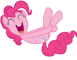 Size: 9000x7000 | Tagged: safe, artist:tardifice, derpibooru import, pinkie pie, earth pony, pony, rock solid friendship, absurd resolution, eyes closed, female, mare, open mouth, simple background, smiling, solo, transparent background, vector