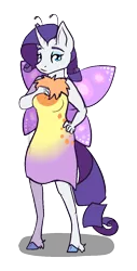 Size: 650x1283 | Tagged: safe, artist:rimmi1357, derpibooru import, rarity, anthro, unguligrade anthro, unicorn, clothes, costume, female, mare, nightmare night, simple background, solo, transparent background