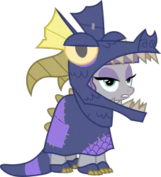 Size: 3670x4042 | Tagged: safe, artist:frownfactory, derpibooru import, maud pie, earth pony, pony, uncommon bond, .svg available, clothes, costume, dragon costume, female, mare, simple background, solo, svg, transparent background, vector