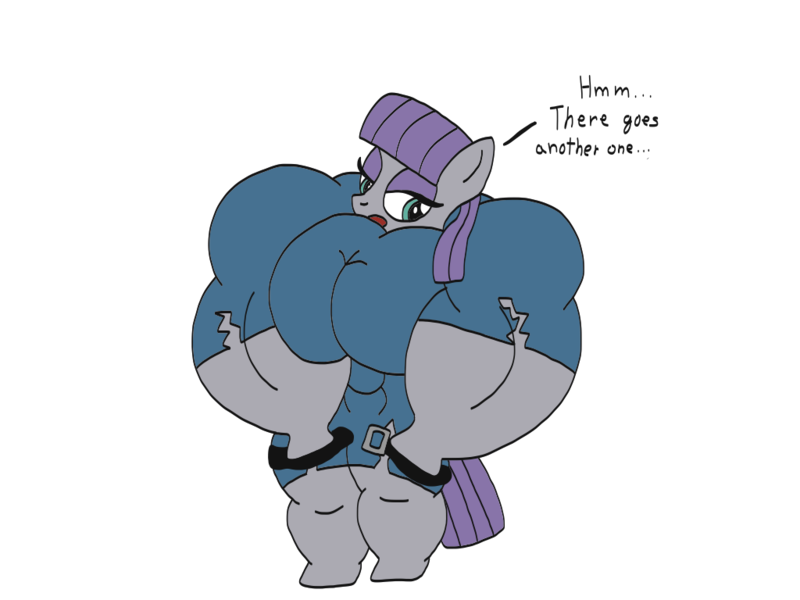 Size: 1024x768 | Tagged: artist:broozerpunch, clothing damage, derpibooru import, maud pie, maud pump, muscles, safe