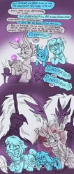 Size: 591x1400 | Tagged: safe, artist:kaemantis, deleted from derpibooru, derpibooru import, photo finish, zesty gourmand, oc, oc:minolta grandeur, pony, unicorn, my little pony: the movie, adopted offspring, captured, ear twitch, eye scar, female, lesbian, muzzle, parent:photo finish, parent:zesty gourmand, parents:zestyfinish, prisoner, scar, shipping, storm guard, zestyfinish