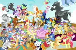 Size: 1500x996 | Tagged: safe, artist:dm29, derpibooru import, adagio dazzle, angel bunny, applejack, aria blaze, big macintosh, bow hothoof, bright mac, chipcutter, daring do, daybreaker, dear darling, discord, doctor fauna, feather bangs, flash magnus, flash sentry, fluttershy, fond feather, hoity toity, iron will, kettle corn, maud pie, mistmane, night light, nightmare moon, pear butter, pharynx, photo finish, pinkie pie, pony of shadows, prince rutherford, princess cadance, princess ember, princess flurry heart, rainbow dash, rarity, rockhoof, rumble, scootaloo, shining armor, somnambula, sonata dusk, sphinx (character), spike, star swirl the bearded, star tracker, starlight glimmer, strawberry sunrise, sugar belle, sweetie belle, swoon song, thorax, thunderlane, trixie, twilight sparkle, twilight sparkle (alicorn), twilight velvet, whammy, wild fire, windy whistles, zecora, alicorn, changedling, changeling, dragon, earth pony, flash bee, pegasus, pony, sphinx, unicorn, yak, zebra, a flurry of emotions, a health of information, a royal problem, all bottled up, campfire tales, celestial advice, daring done?, discordant harmony, fame and misfortune, fluttershy leans in, forever filly, hard to say anything, honest apple, it isn't the mane thing about you, marks and recreation, not asking for trouble, once upon a zeppelin, parental glideance, rock solid friendship, season 7, secrets and pies, shadow play, the perfect pear, to change a changeling, triple threat, uncommon bond, airsick armor, alternate hairstyle, anger magic, applejack's parents, backwards cutie mark, ballerina, basket, bee sentry, bimbettes, bottled rage, brightbutter, camera, cinnamon nuts, clothes, colt, crossing the memes, cup, dragon lord ember, equestrian pink heart of courage, female, filly, final form, flash sentry bee, food, friendship journal, ginseng teabags, glowpaz, green face, guitar, guitarity, heart, heart eyes, helmet, hug, jalapeno red velvet omelette cupcakes, king thorax, kite, magic, male, mare, meme, micro, mini twilight, mining helmet, muffin, not enough tags, pancakes, pie, pineapple, pizza costume, pizza head, piñata, punk, rainbow dash's parents, raripunk, reformed four, season 7 in a nutshell, shipping, shopping cart, simple background, stallion, statue, stingbush seed pods, straight, strawberry, sugarmac, teacup, that pony sure does love kites, that pony sure does love teacups, the meme continues, the story so far of season 7, this is my final form, too many tags, tutu, twilarina, uniform, wall of tags, why i'm creating a gown darling, windyhoof, wingding eyes, winged teapot, wonderbolts uniform