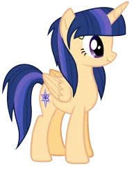 Size: 1264x1636 | Tagged: safe, artist:cindydreamlight, derpibooru import, oc, oc:star sparkle, unofficial characters only, alicorn, pony, alicorn oc, female, mare, offspring, parent:flash sentry, parent:twilight sparkle, parents:flashlight, simple background, solo, transparent background