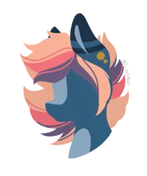 Size: 1797x2140 | Tagged: safe, artist:person8149, derpibooru import, oc, oc:chloodle, unofficial characters only, pony, bust, female, lineless, mare, minimalist, modern art, portrait, simple background, solo, transparent background